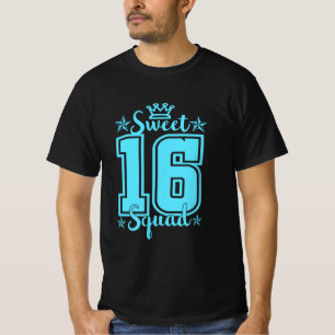 第16誕生日スイート16スクワッドプルオーバーフード付きスウェットシャツ Tシャツ