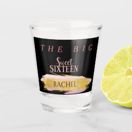 第16誕生日パーソナライズされたショットグラス ショットグラス