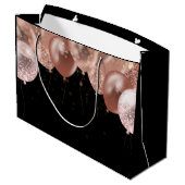 第16誕生日ピンクバルーン ラージペーパーバッグ (裏面アングル)