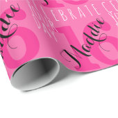 第16誕生日ピンク ラッピングペーパー (ロールコーナー)