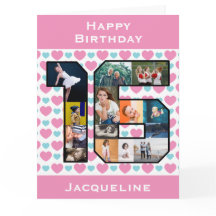 第16誕生日フォト・カード