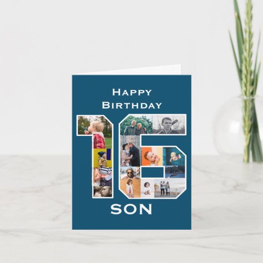 第16誕生日フォト・カード カード (正面)