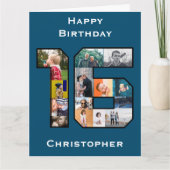 第16誕生日フォト・カード カード (正面)