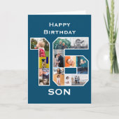 第16誕生日フォト・カード カード (正面)