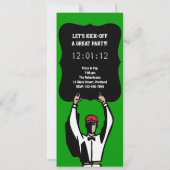 第16誕生日フットボールパーティの招待状-キックオフ 招待状 (裏面)