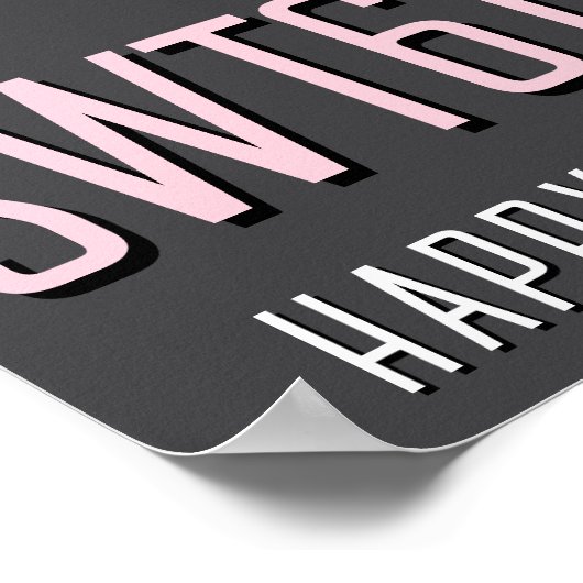 第16誕生日ライセンスプレートポスター、新しいドライバ ポスター (角)