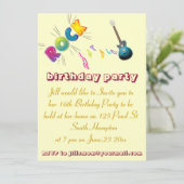 第16誕生日ロック招待券。 招待状 (スタンド正面)