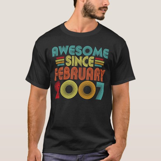 第16誕生日伝説2007年2月以来レトロ16 Tシャツ (正面)