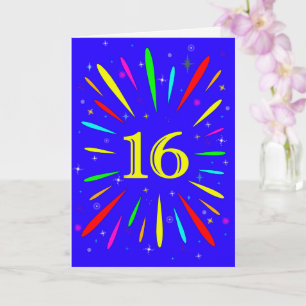 第16誕生日爆発カード カード