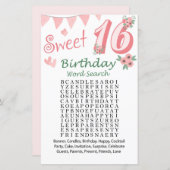 第16誕生日語検索ゲーム (正面/裏面)