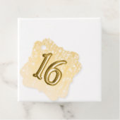 第16誕生日金箔風船きらびやかな光 フェイバータグ (インサイチュ)