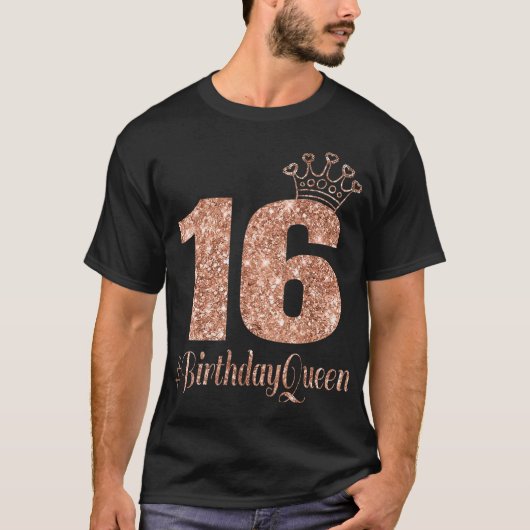 第16誕生日10代のSweet sixteen16バラ Tシャツ (正面)
