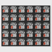 第16誕生日16年カップル記念日に取り組む ラッピングペーパー (フラット)