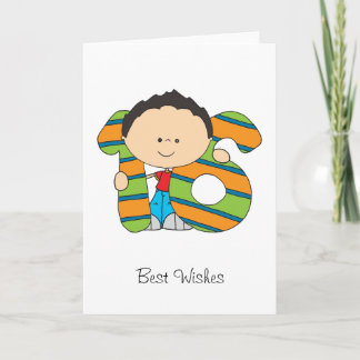 第16誕生日-挨拶状-男の子 カード