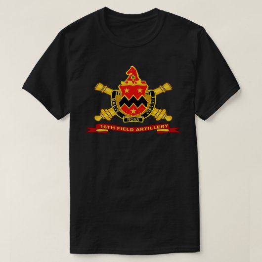 第16野戦砲兵 ブラ リボン Tシャツ (デザイン正面)