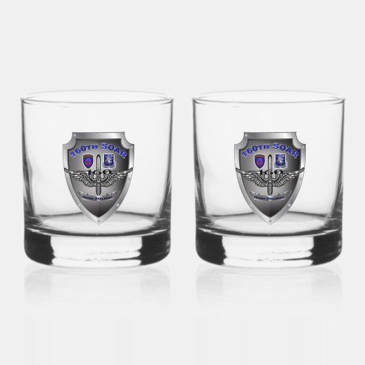 第160期特別作戦航空連隊SOAR ウイスキーグラス (正面)