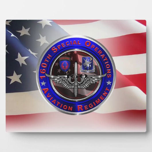 第160期特殊作戦用航空「ナイトストーカー」 フォトプラーク (正面)