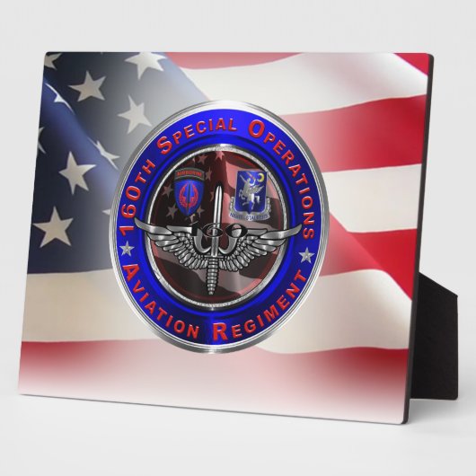 第160期特殊作戦用航空「ナイトストーカー」 フォトプラーク (側面)