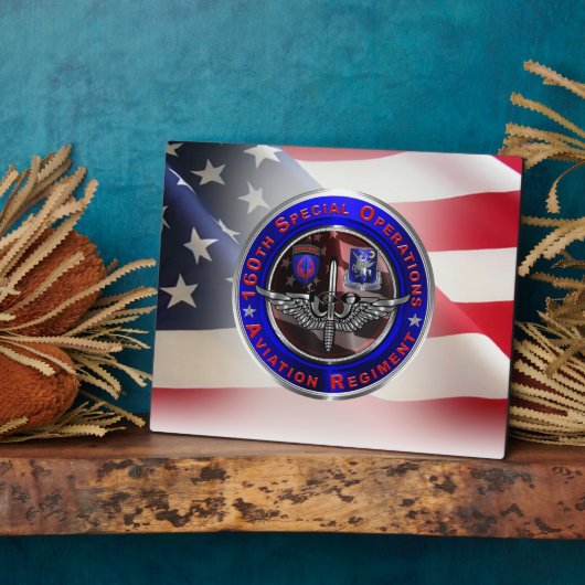 第160期特殊作戦用航空「ナイトストーカー」 フォトプラーク (側面)