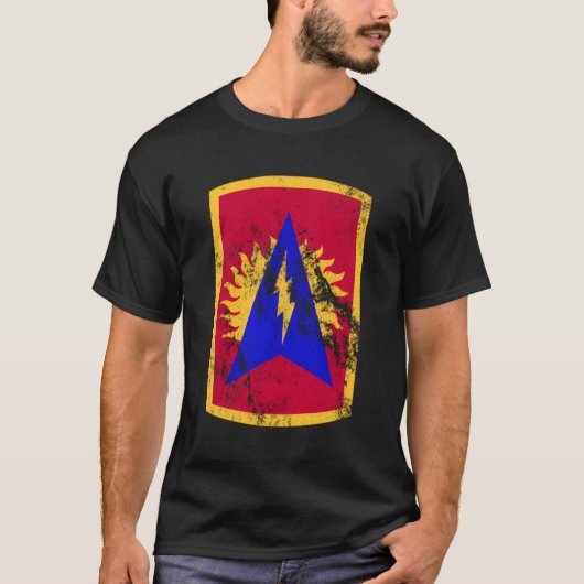 第164航空防衛照明旅団パッチ164Th Ada Tシャツ (正面)
