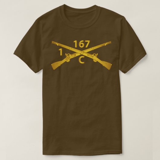 第167歩兵連隊INF第167連隊 Tシャツ (デザイン正面)