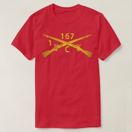 第167歩兵連隊INF第167連隊 Tシャツ (デザイン正面)