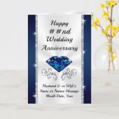 第16、第65または第22結婚記念日カード カード (黄色い花)