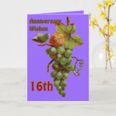 第16 customiseable記念日の願い カード (黄色い花)