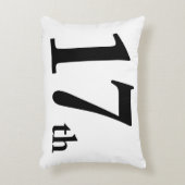 第17この数は誕生日または何か他のもののためです アクセントクッション (正面(垂直))