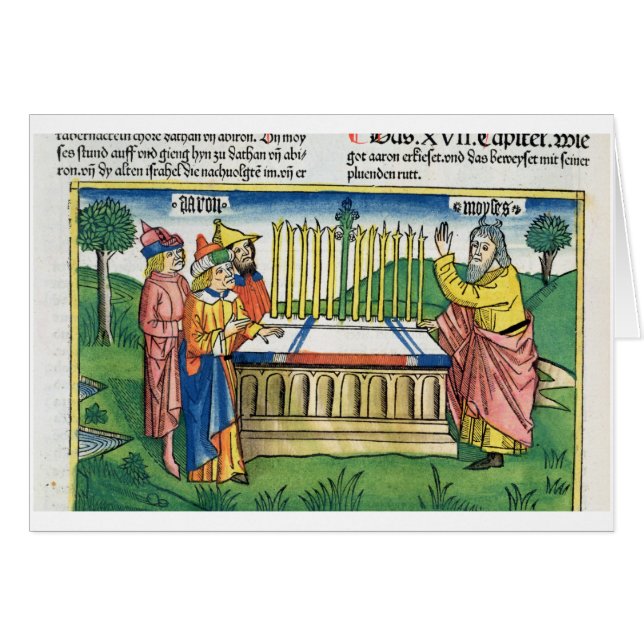 第17は祭壇でアーロンの1-11年のスタッフ咲きます、 (正面横)