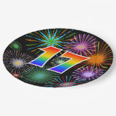 第17イベント-おもしろい,カラフルレはっきりしたインボー17 ペーパープレート (アングル)