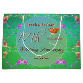 第17回カーネリ結婚ア記念日抱き枕 ラージペーパーバッグ