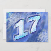 第17回バースデーパーティーへの招待 招待状 (正面)