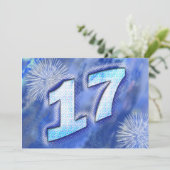 第17回バースデーパーティーへの招待 招待状 (スタンド正面)