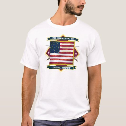 第17期ミシガン州有志の歩兵シャツ Tシャツ (正面)