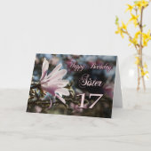 第17誕生日の姉 カード (黄色い花)