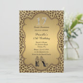 第17誕生日の招待、数ダイヤモンド、チータ 招待状 (スタンド正面)