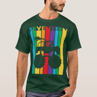 第17誕生日ギフトセブン怪獣トラック17年Ol Tシャツ