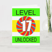 第17誕生日コンピュータゲーマー カード (正面)