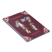 第17誕生日フォトコラージピンクフラワーゲストブック ノートブック (右側)