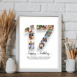 第17誕生日写真集ポスター ポスター<br><div class="desc">17祝歳の誕生日に思い出を写しカスタムた写真コラージュのポスターをお気に入りの飾る。10代、娘、息子、友人が成人する時に完璧な心情最高の深い形見。</div>
