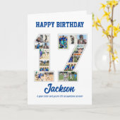 第17誕生日周年記念17写真集 カード (黄色い花)