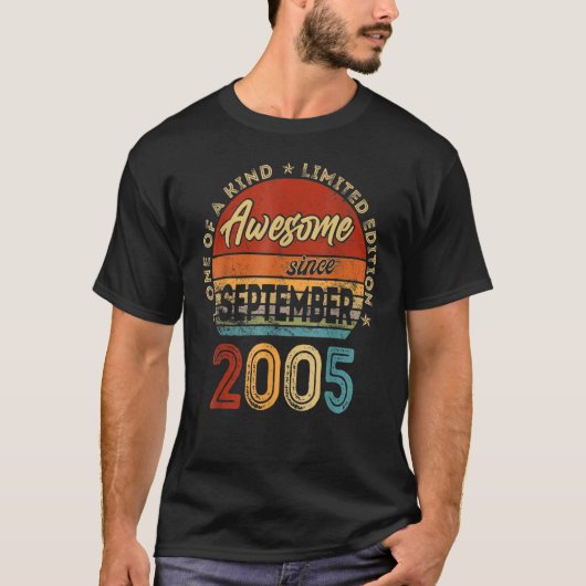 第17誕生日9月素晴らし17歳 Tシャツ (正面)