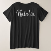 第17誕生祝い プラスサイズTシャツ (デザイン裏面)