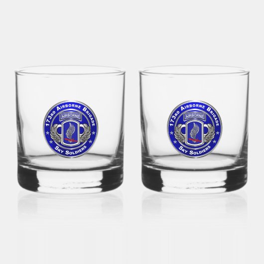 第173旅団 ウイスキーグラス (正面)