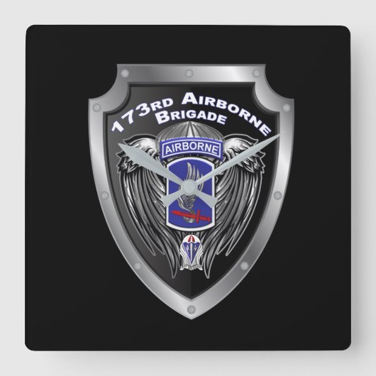 第173旅団 スクエア壁時計 (正面)