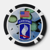 第173空挺兵士退役軍人車 ポーカーチップ (裏面)