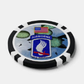 第173空挺兵士退役軍人車 ポーカーチップ (シングル)