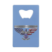 第173空挺師団誇りを持った「任務を果たすべき」 クレジットカード栓抜き (正面)