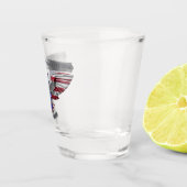 第173空挺師団誇りを持った「任務を果たすべき」 ショットグラス (右)